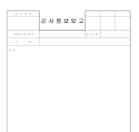 감사정보보고 감사정보보고